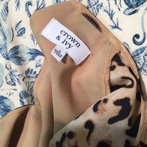 Crown & Ivy cheetah print dress. NWT - Picture 2 of 3